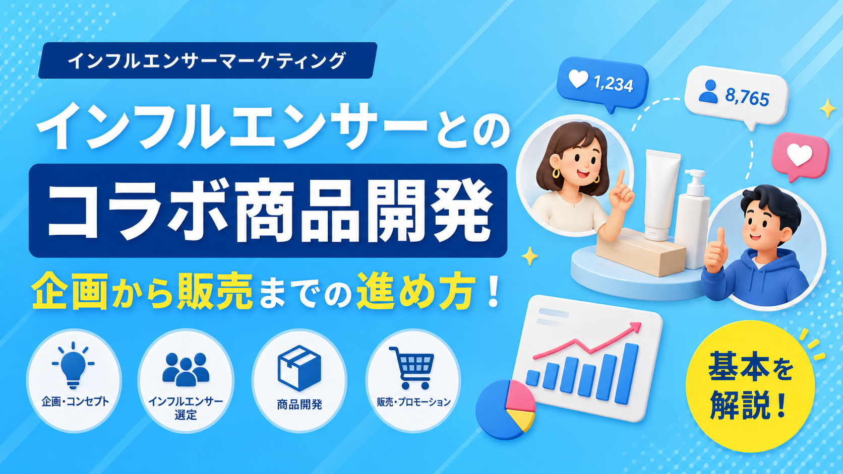 インフルエンサーとのコラボ商品開発｜企画〜販売の進め方